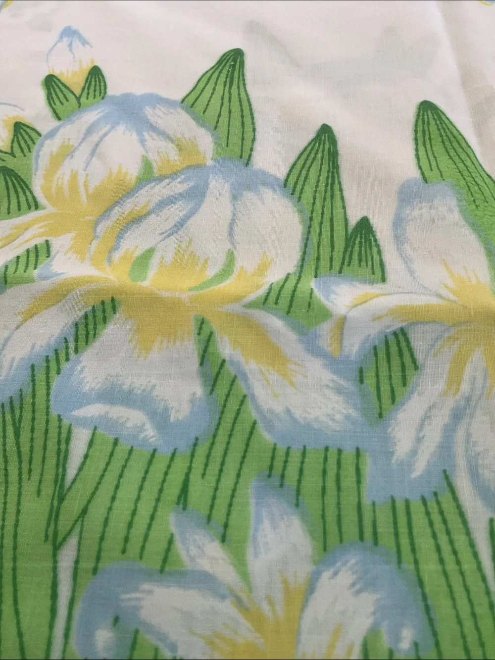 Tennessee Iris 1978 pillowcases. Tastemaker vintage